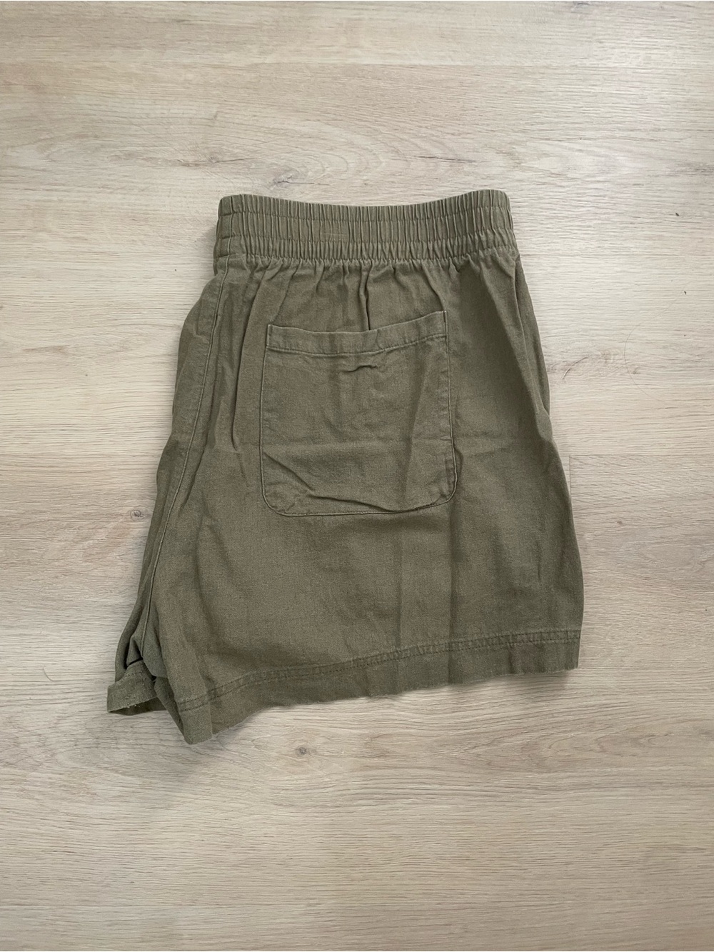 Old Navy Olive Green Women's Elastic-Waist Utility Shorts